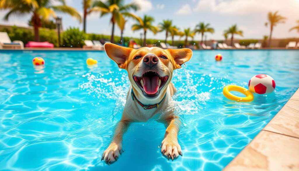 Canine water exercises