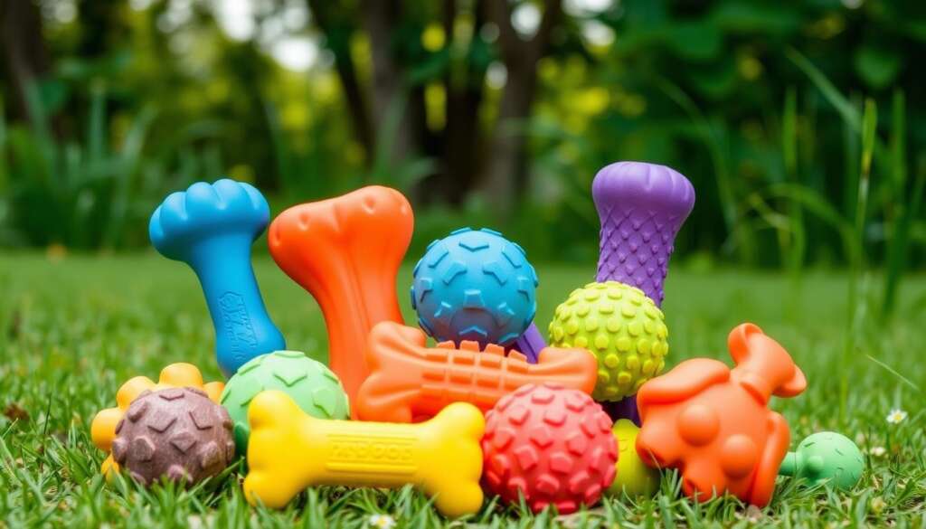 Eco-friendly rubber dog toys